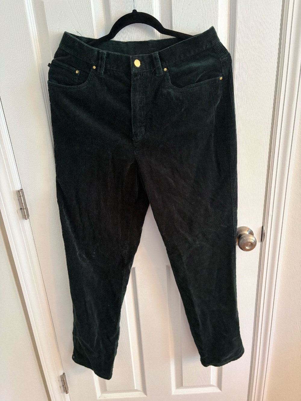 Womens Ralph Lauren dark green corduroy pants size 10